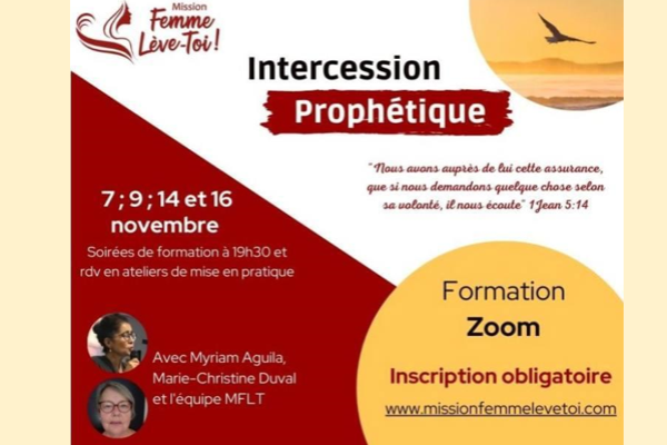 FORMATION A L’INTERCESSION - Mission Femme Lève toi